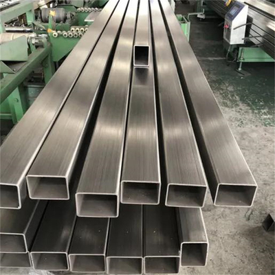 ASTM TIG 201 أنبوب مربع من الفولاذ المقاوم للصدأ 240 جرام مصقول بسمك 1.0