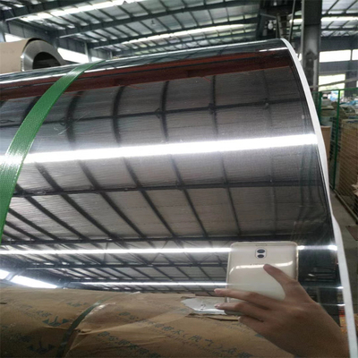 الانتهاء من المرآة 304 الفولاذ المقاوم للصدأ لفائف المدرفلة على البارد ASTM EN 3.1 1219mm