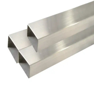 أنابيب فولاذية مربعة الشكل من الفولاذ المقاوم للصدأ للديكور Ss 304 SS 201 قسم مجوف